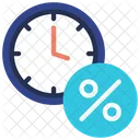 Hourly Rates Interest Rates Icon