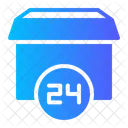 Hours Parcel Delivery Icon