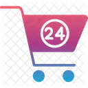 Hours Hours Shopping Basket Icon