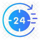 Hours Time Clock Icon