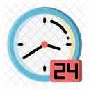Hours Service Time Clock Icon