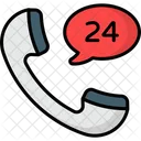 Hours Support 24 Hour Support Call Center Symbol