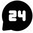 Hours Support Support Chat Icon