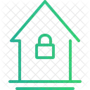 House Locked Home Icon