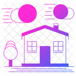 House Icon Of Colored Outline Style Available In Svg Png Eps Ai Icon Fonts