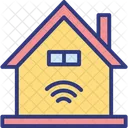 House Wifi Fidelity Wifi Signals Icon