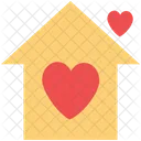 House With Hearts Icon