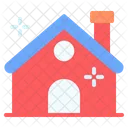 House Snowflake Winter Icon