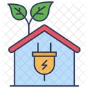 House Eco House Eco Power Icon