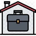 Briefcase Case House Icon