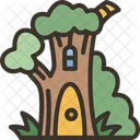 House Wooden Tree Icon