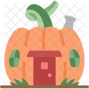 House Pumpkin Garden Icône