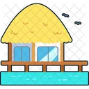 House Resort Beach Symbol