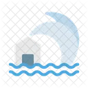 House Disaster Water Icon