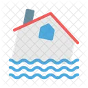 House Distater Water Icon