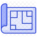 Blueprint Architectural Plan Icon