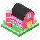 Townhouse Farmhouse House Barn Icon