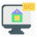 House Bid House Auction Real Estate Icon