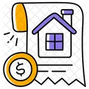 House Bill Rent Payment Rent Receipt Icon