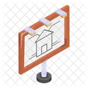 House Blueprint Architecture Icon