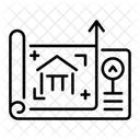 House Blueprint Map Prototype Icon