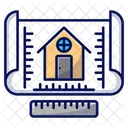House building plan  Icon