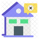 House Cancel Real Estate Sold House Icon