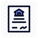 House Certificate Document Icon