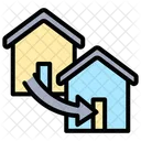 House Change Real Estate House Icon