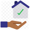 House Check Loan Approved Home Check Icon