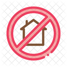 House Crossed Out  Icon