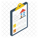 House Deed House Sale Contract Agreement Icon
