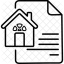 家の書類、文書、家 アイコン