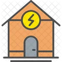 House Electricity Battery Charge Icon