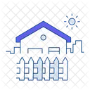 House Fence Property Security Aesthetics アイコン