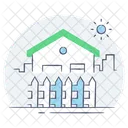 House Fence Property Security Aesthetics アイコン