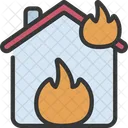 집 화재  아이콘
