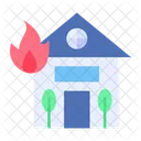 Fire House Burning House Icon