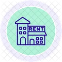 House For Rent Line Icon Icon