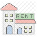 House For Rent Lineal Color Icon Icon