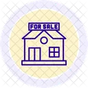 House For Sale Line Icon Icon