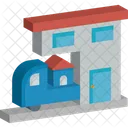 House Garage Change Accommodation House Removal Icon