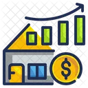 House Graph Graph House Business Icon