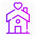 House Building Heart Icon