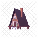 House Vector Wooden House Icon