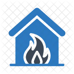 House in fire  Icon