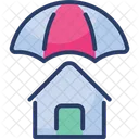 House Insurance Umbrella Home Protection Icon
