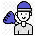 House Keeper Maid Cleaner 아이콘