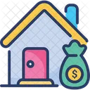 House Loan Borrow Mortgage Icon