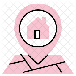 House Location Icon Of Colored Outline Style Available In Svg Png Eps Ai Icon Fonts